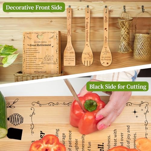 Wedding Gift Recipe for Marriage Bamboo Cutting Board Set, Engraved