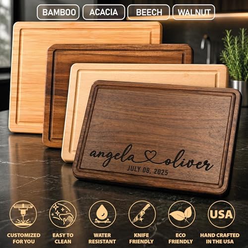 Custom Wedding Gifts for Couples 2026, Personalized Engraved Cutting