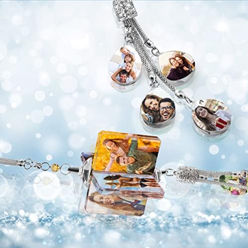 Personalized Photo Crystal Pendant for Car Home Hanging Ornaments