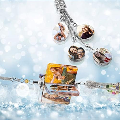 Personalized Photo Crystal Pendant for Car Home Hanging Ornaments