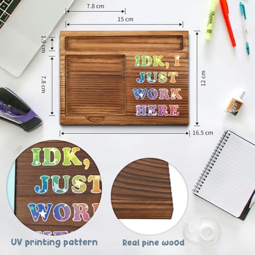 Funny Coworker Gift Sticky Note Holder, Office Humor Desk Organizer