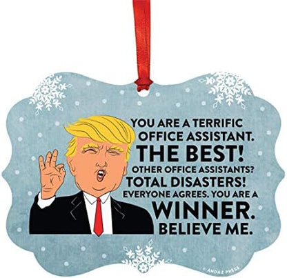 Andaz Press President Donald Trump Fancy Frame Keepsake Christmas