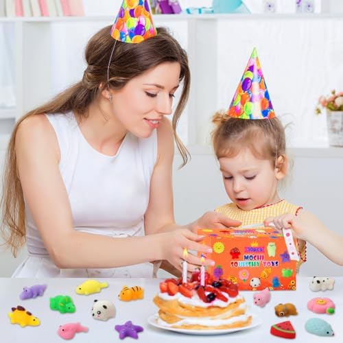 30 Pack Squishy Toys, Kawaii Squishies Party Favors for Kids 4-8 8-12