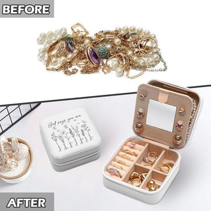 GAOLZIUY God Says You Are Inspirational Travel Jewelry Box, Religious