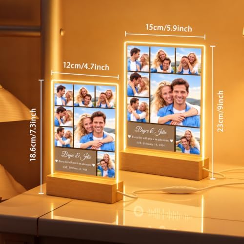 Custom Picture Frames Customized Anniversary Birthday Gifts for Women