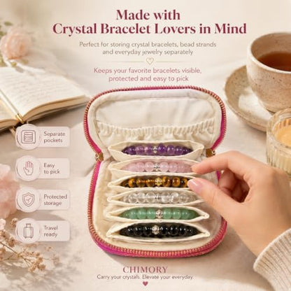 Tweed Travel Jewelry Pouch - Mothers Day Gift Idea for Women, Elegant