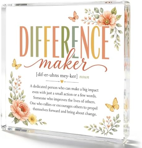 Difference Maker Desk Decorations Teacher Appreciation Gifts for