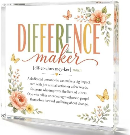 Difference Maker Desk Decorations Teacher Appreciation Gifts for