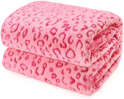 Pink Throw Blanket for Teen Girls Women, Christmas Birthday Gifts for