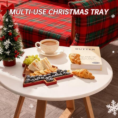 Christmas Charcuterie Board, Acaia Wooden Cutting Boards for Kitchen