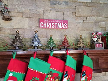 Lulu Decor Cast Iron Decorative Christmas Tree Stocking Holder, Solid