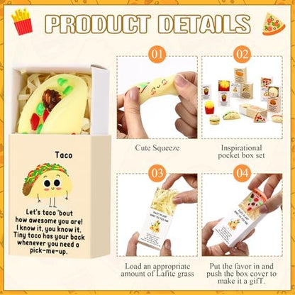 Cinnvoice 25 Sets Appreciation Gifts Bulk Food Balls Emotional Card