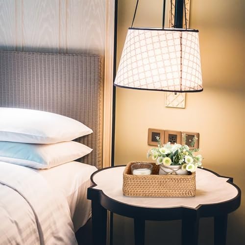 BTSKY Small Remote Basket for Coffee Table Entryway Living Room