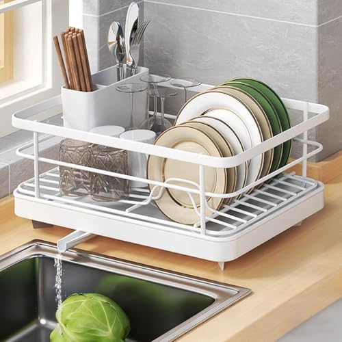 Dish Drying Rack for Kitchen Counter,Carbon Steel Sink Organization &