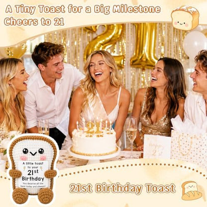 21st Birthday Toast Gifts Decorations for Him Her, 21 Years Old Gift