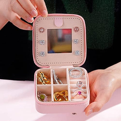 Mothers Day Gifts - Travel Jewelry Case for Women, Mini Jewelry Case