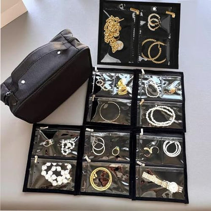 GSXRB Waterproof Anti-Tarnish Jewelry Organizer for Travel - Large