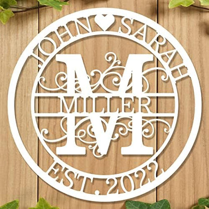 Custom Metal Sign - Personalized Name Sign - Family Sign - Outdoor