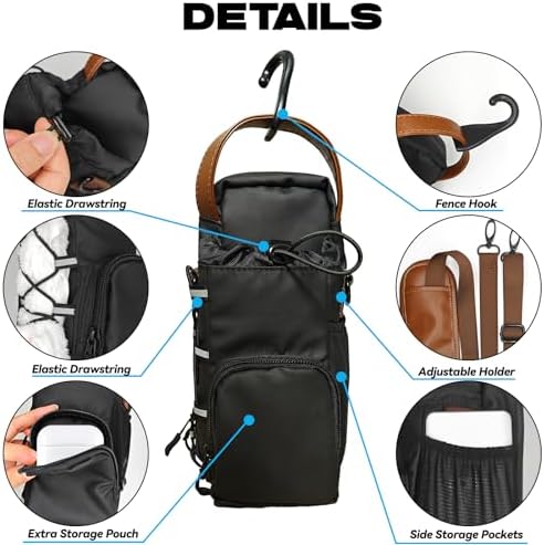 Magnetic Gym Bag for Men and Women, Magnetic Water Bottle Holder for