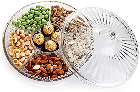 Creative Acrylic Multifunctional Party Snack Tray with Lid,Serving