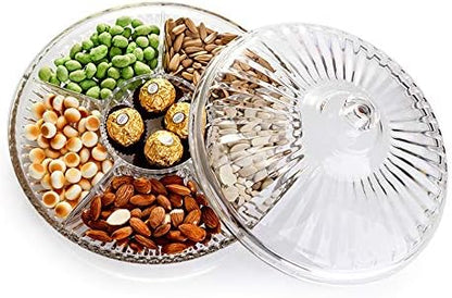 Creative Acrylic Multifunctional Party Snack Tray with Lid,Serving