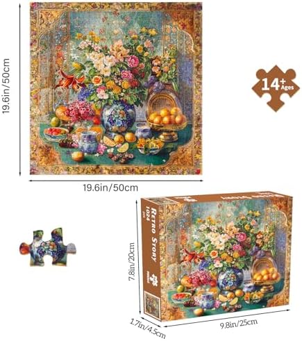 Jigsaw Puzzles for Adults 1024 Pieces, Interlock Perfectly Letter on