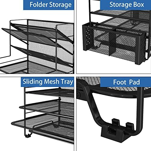 Simple Trending 7 Tier Desk File Organizer, Letter Tray Paper