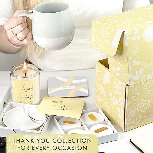 Luxe England Thank You Gift Box for Women, 6 Piece Appreciation Basket