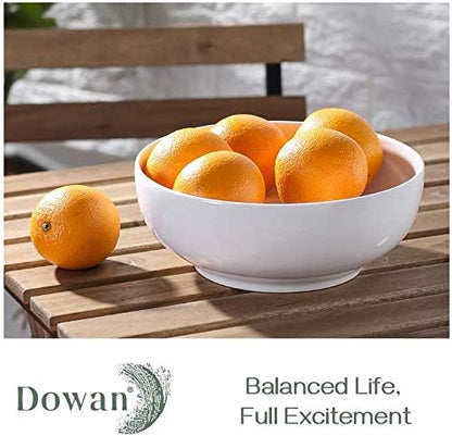 DOWAN Serving Bowls, 90 OZ (9.5") Large Salad Bowls for Entertaining