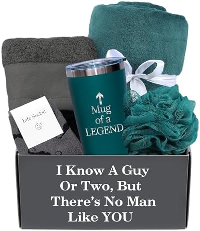 GOLDMUS Gift Basket for Men – Funny Birthday Basket for Men, Luxury