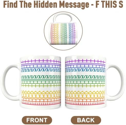 Fuck This Shit Mug,Funny Secret Hidden Message Fuck This Shit Coffee