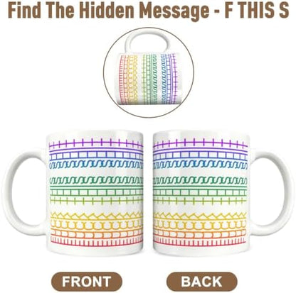 Fuck This Shit Mug,Funny Secret Hidden Message Fuck This Shit Coffee