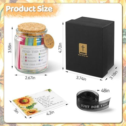 Bible Verse Jar, Read Me When Bible Verses Jar, Christian Gifts for