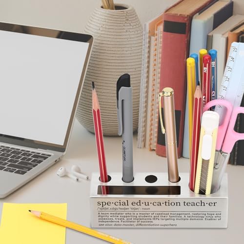 Special Education Teacher Pen Holder, Desk Organizer for Special