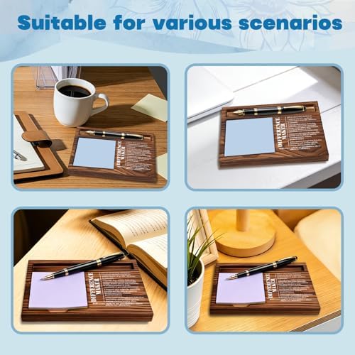 FOUGSTA Difference Maker Wooden Note Pen Holder, Appreciation Gift for