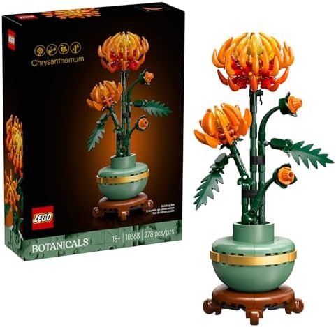 LEGO Botanicals Chrysanthemum Building Set for Adults Ages 18+