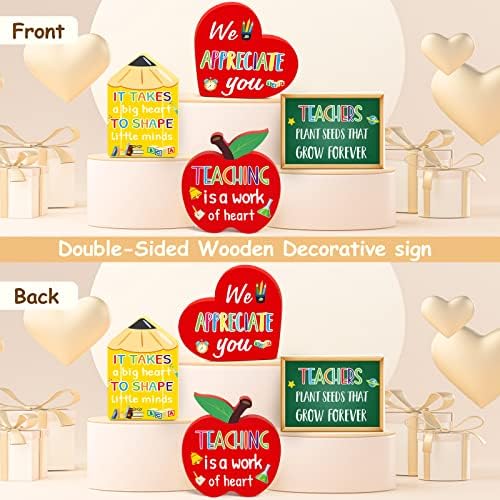 4 Pieces Teacher Appreciation Table Centerpieces Thank You Teachers