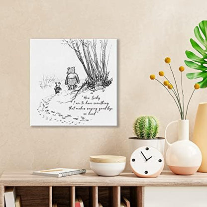 Cute Bear Gifts How Lucky I am Wall Art Framed Picture (8x8 Inch)