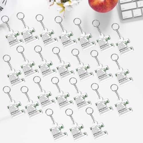 Team Appreciation Gifts Bulk Thank You Keychains for Coworkers