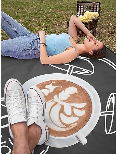 It's Cappuccino Coffee Time Fleece Flannel Gift Blanket Lightweight