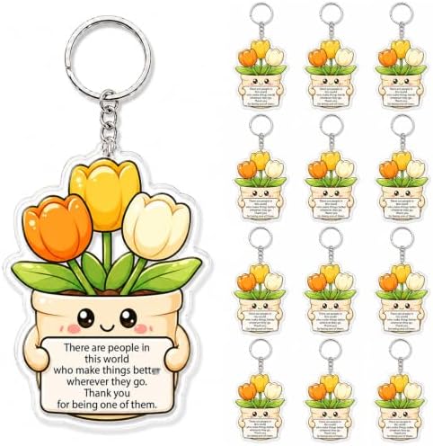 Inspirational Gifts Bulk for Women Teens Staff Positive Keychains