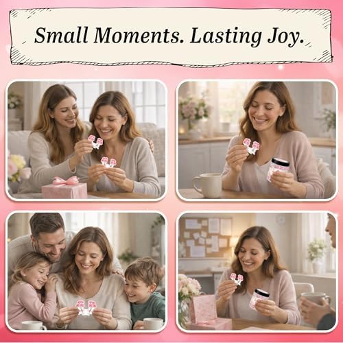 Pink Carnation for Mom Emotional Supports Jar, Desk Accessories