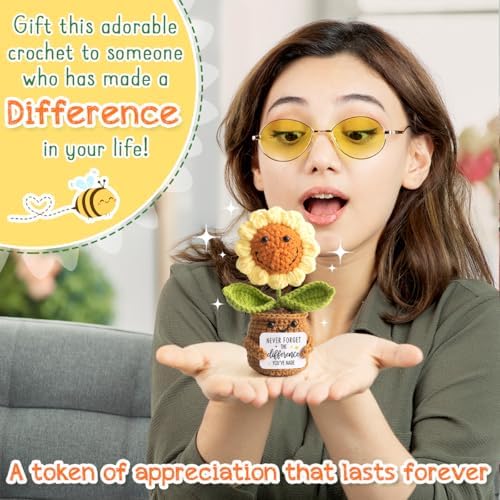 Thank You Gifts for Women Coworkers - Mini Sunflower Appreciation