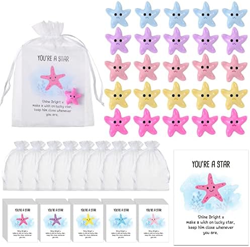 Wettarn 125 Sets Bulk Employee Appreciation Gifts Bulk, Resin Starfish