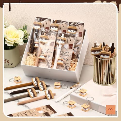 Sayglossy 10 Set S'more Pens Bulk Gifts, Marshmallow Appreciation