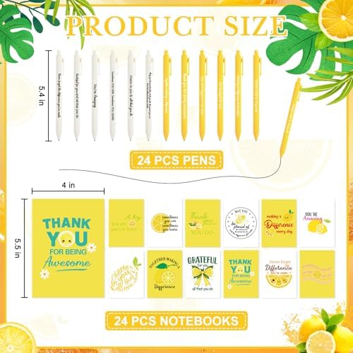 AmazingSpark 72 Pcs Thank You Gifts Bulk Employee Lemon Appreciation