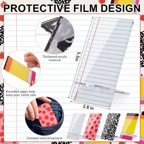 Sabary 12 Packs Teacher Appreciation Gift Bulk Acrylic Phone Stand for