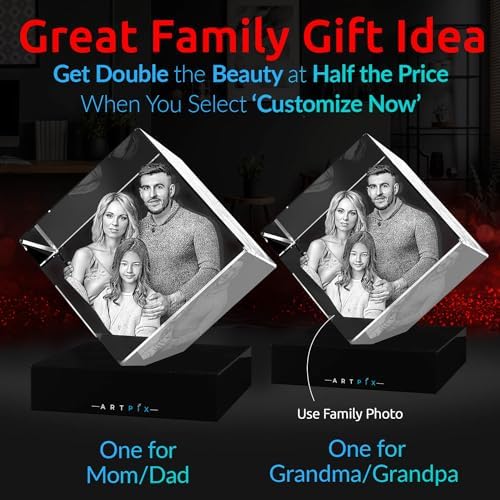 ArtPix 3D Crystal Photo - Personalized Gift Anniversary - Wife, Women