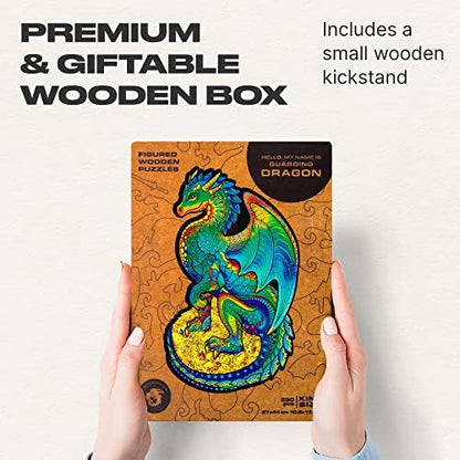 UNIDRAGON Wooden Puzzle - Dragon Protector Jigsaw Puzzle - 330 pcs