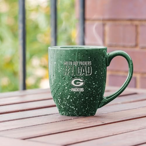 Rico Industries NFL Football #1 Dad 16 oz Team Color Laser Engraved